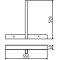 Simple wooden fence stand | with matching top part | Top of wood mobile fence standgalvanized, 490 mm